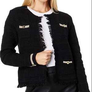 Lilly Pulitzer Beckington Cardigan Black Metallic